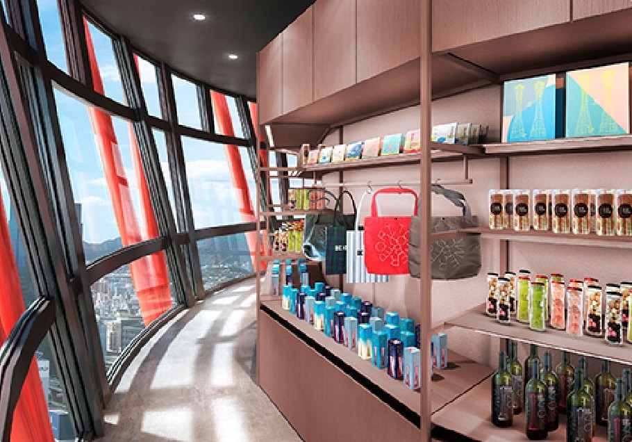 展望2階のグッズショップ「Kobe Port Tower Shop by Felissimo」