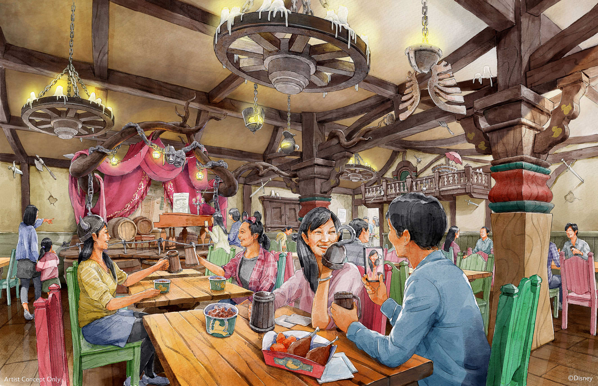 世界観そのままの内装です