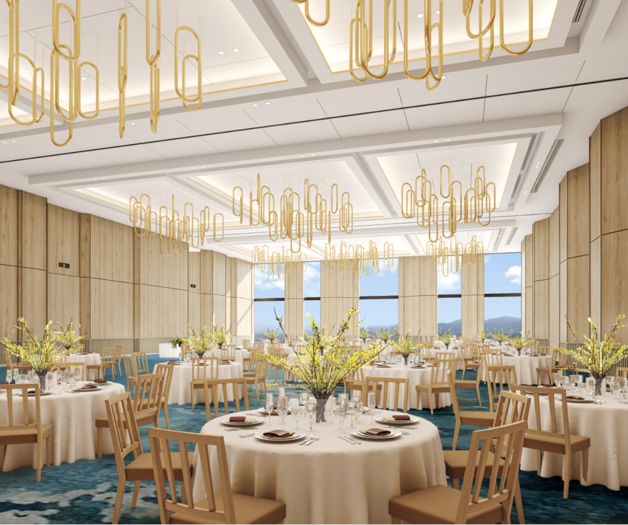 大小2つの宴会場があり、収容人数は最大700名以上