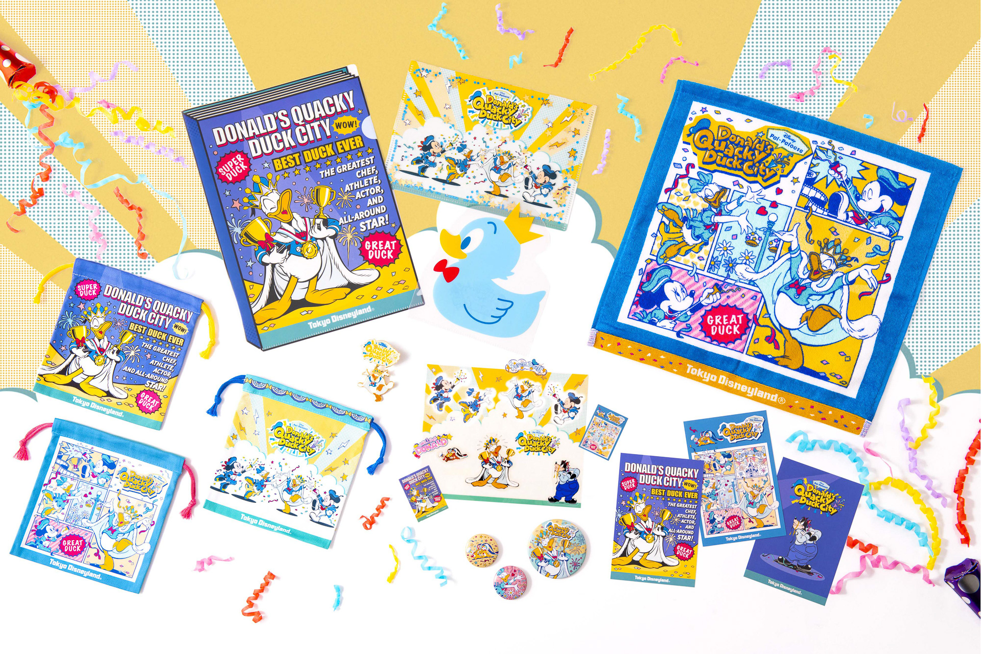 「きんちゃくセット」（2100円）、「クリアホルダーセット」（1200円）、「ポストカードセット」（750円）