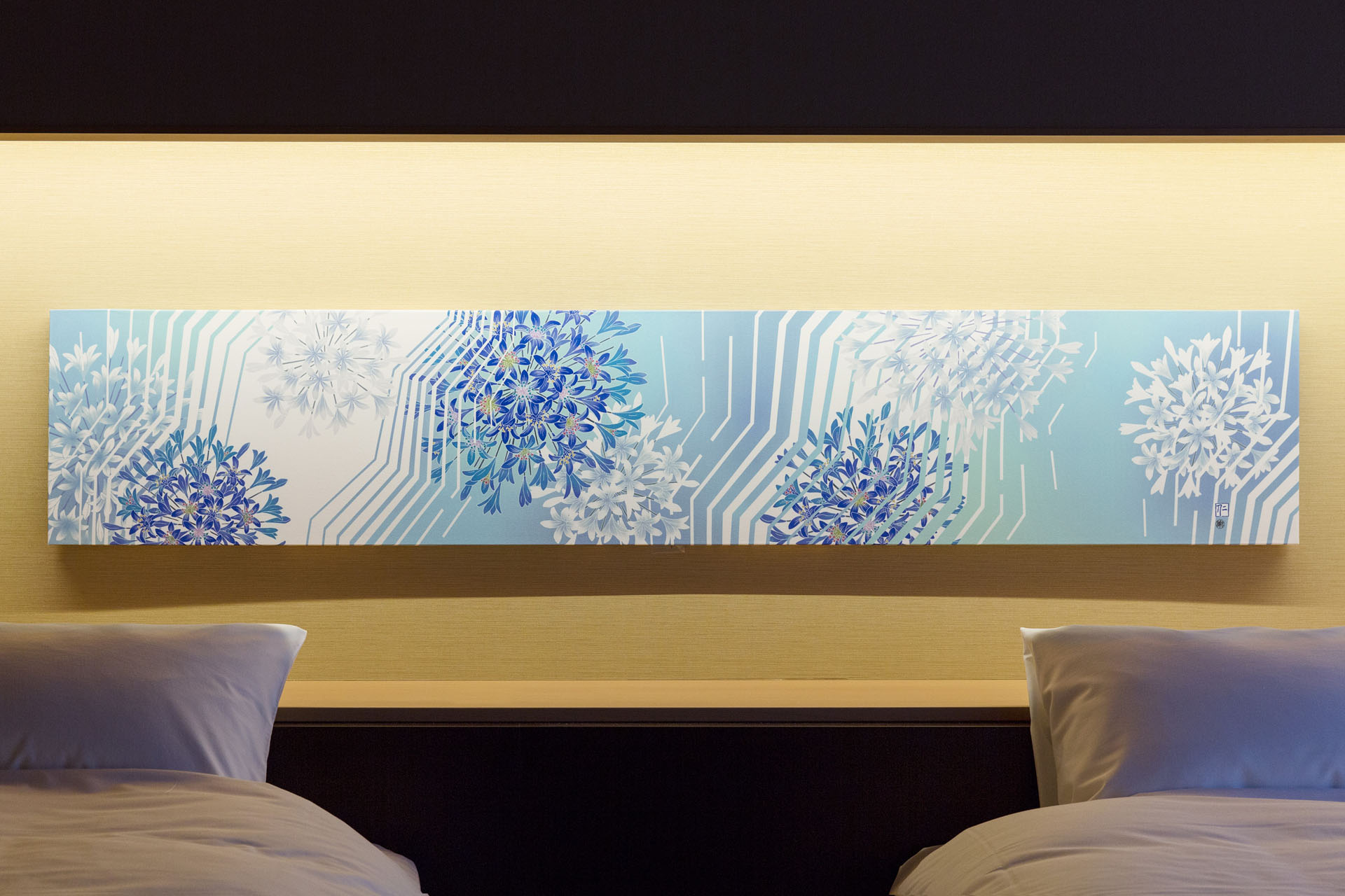 加賀友禅がモチーフのパネル