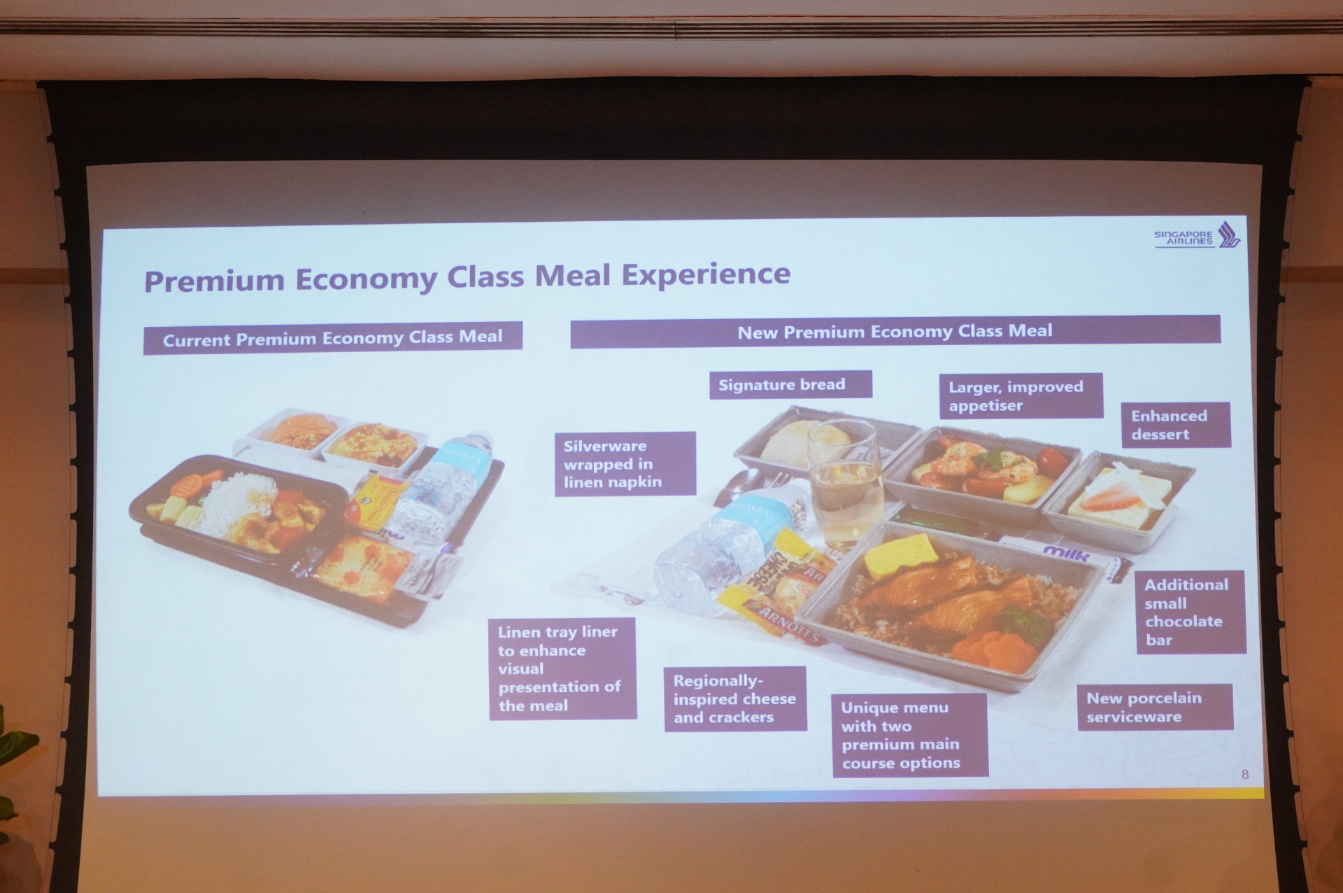 プレミアムエコノミークラスでの新サービスについて