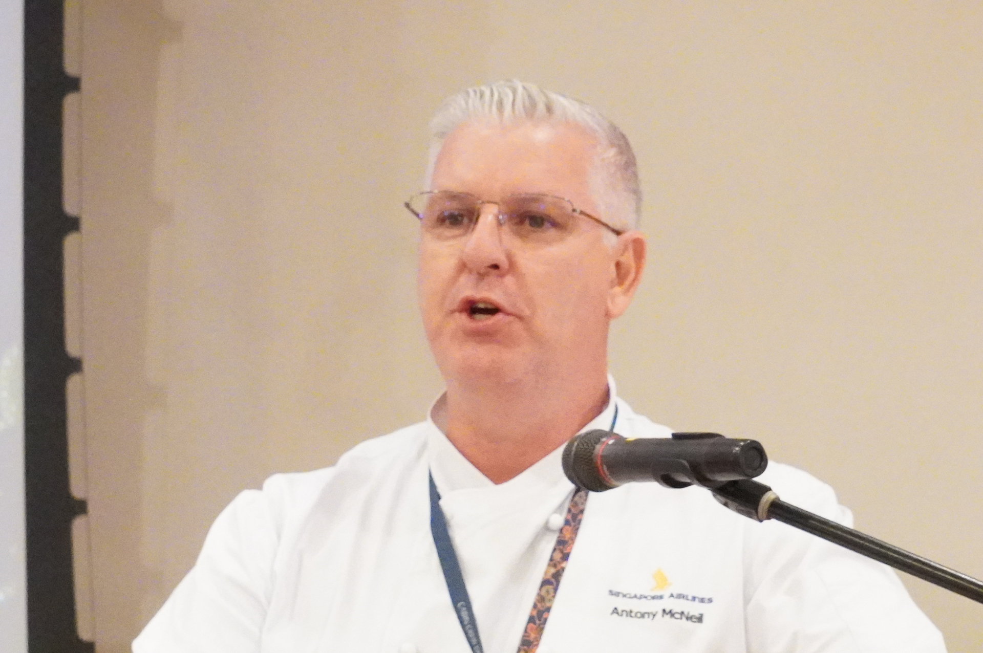 シンガポール航空 フード＆ビバレッジ ディレクターのアントニー・マックネイル氏