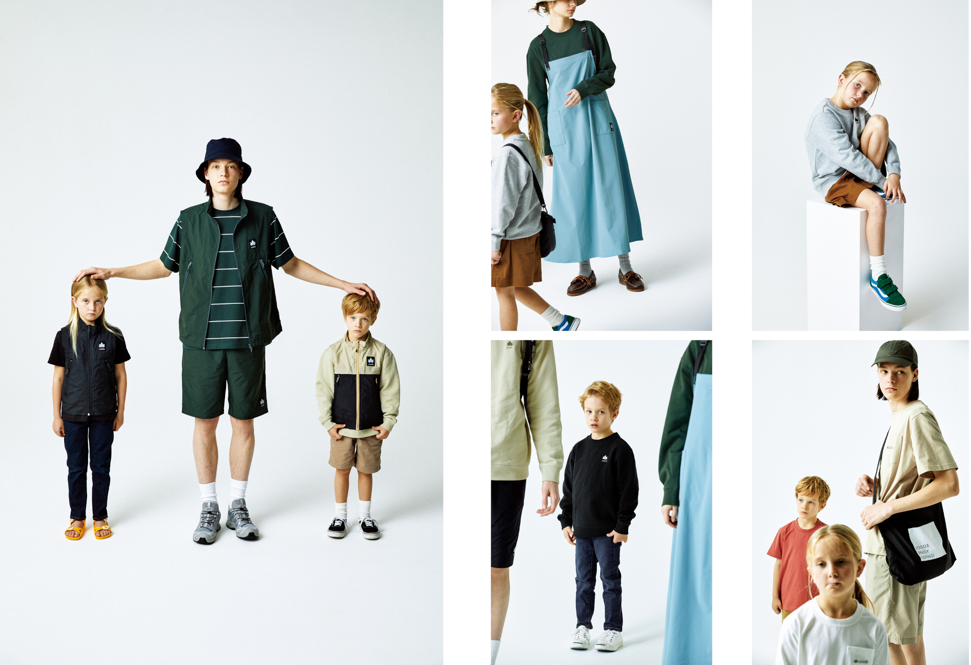 豊富なカラー・サイズ展開で、家族や友人と「おそロゴス」が楽しめる