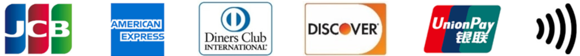 JCB/American Express/Diners Club/Discover/銀聯カードが利用可能に