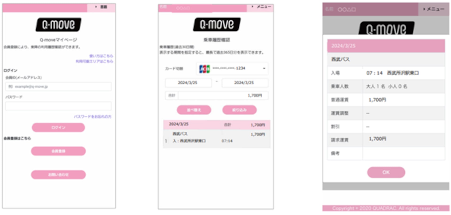 Q-moveサイトの利用イメージ