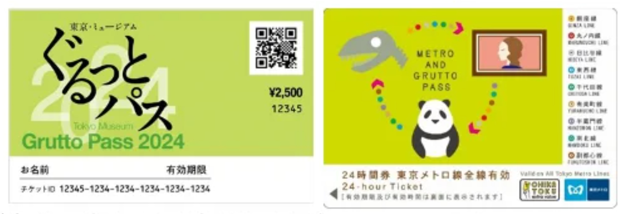 セットに含まれる2種類のパス