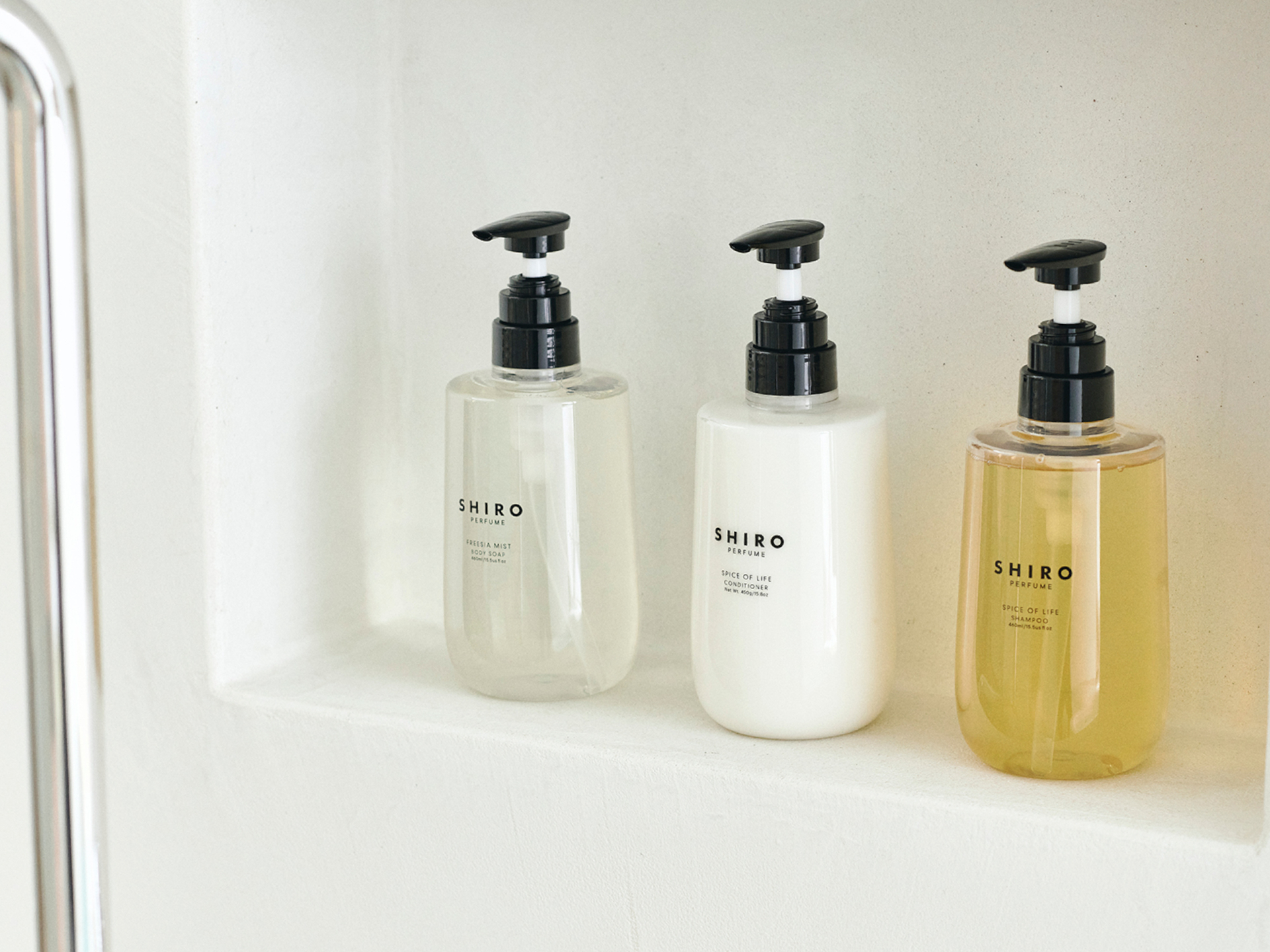 「SHIRO PERFUME」の香りから作ったオリジナルアメニティ