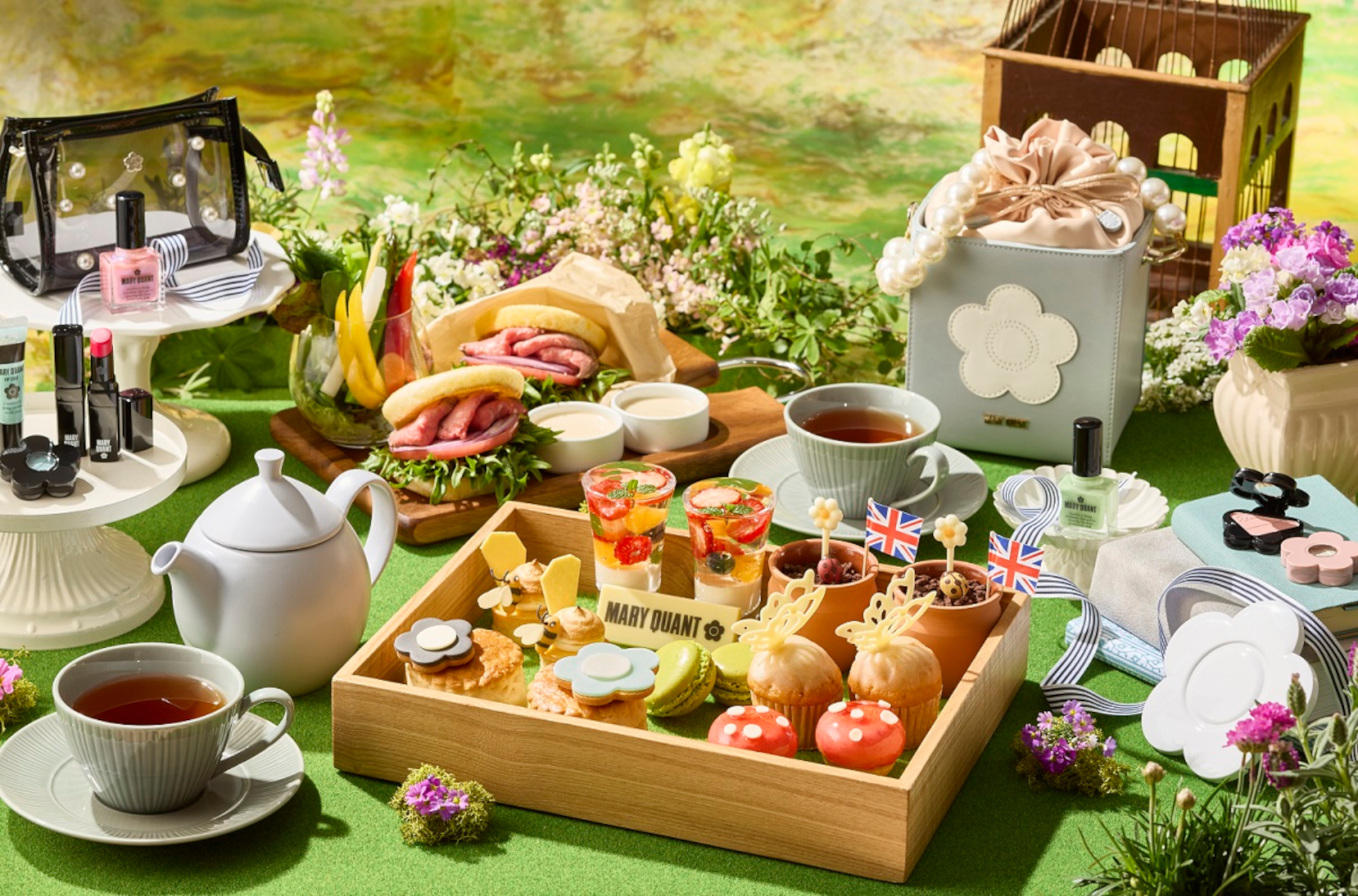 マリークヮントとコラボした期間限定アフタヌーンティー「イングリッシュガーデンパーティー」