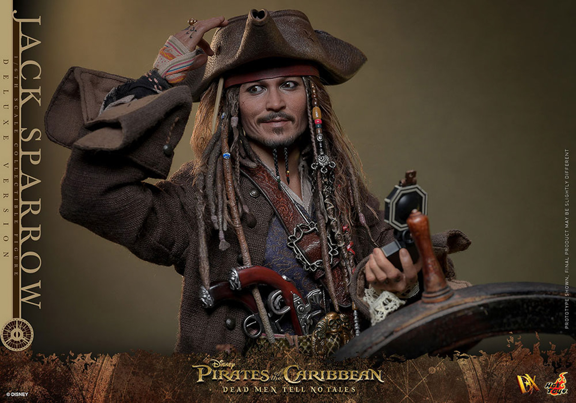 「ムービー・マスターピース DX アルチザン『パイレーツ・オブ・カリビアン/最後の海賊』1/6スケールフィギュア　ジャック・スパロウ（2.0版）」発表