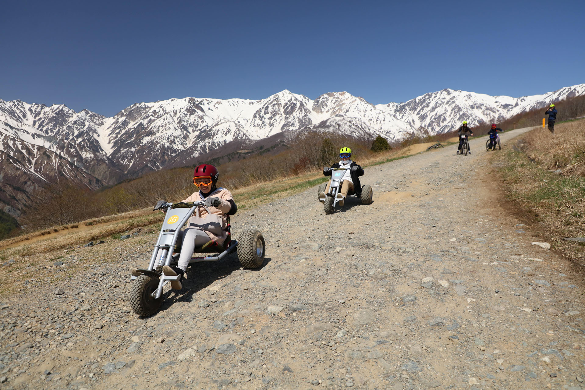 マウンテンカートやマウンテンバイク