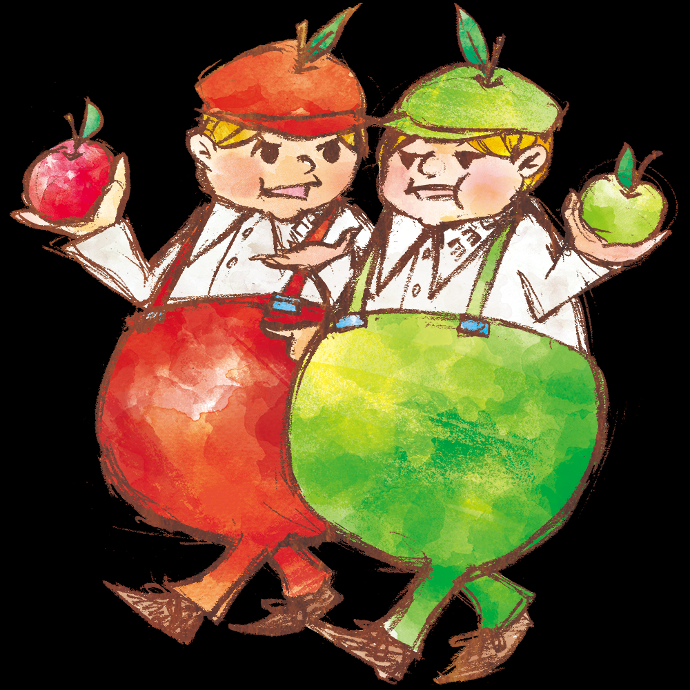 双子のキャラクター「ディーとダム」