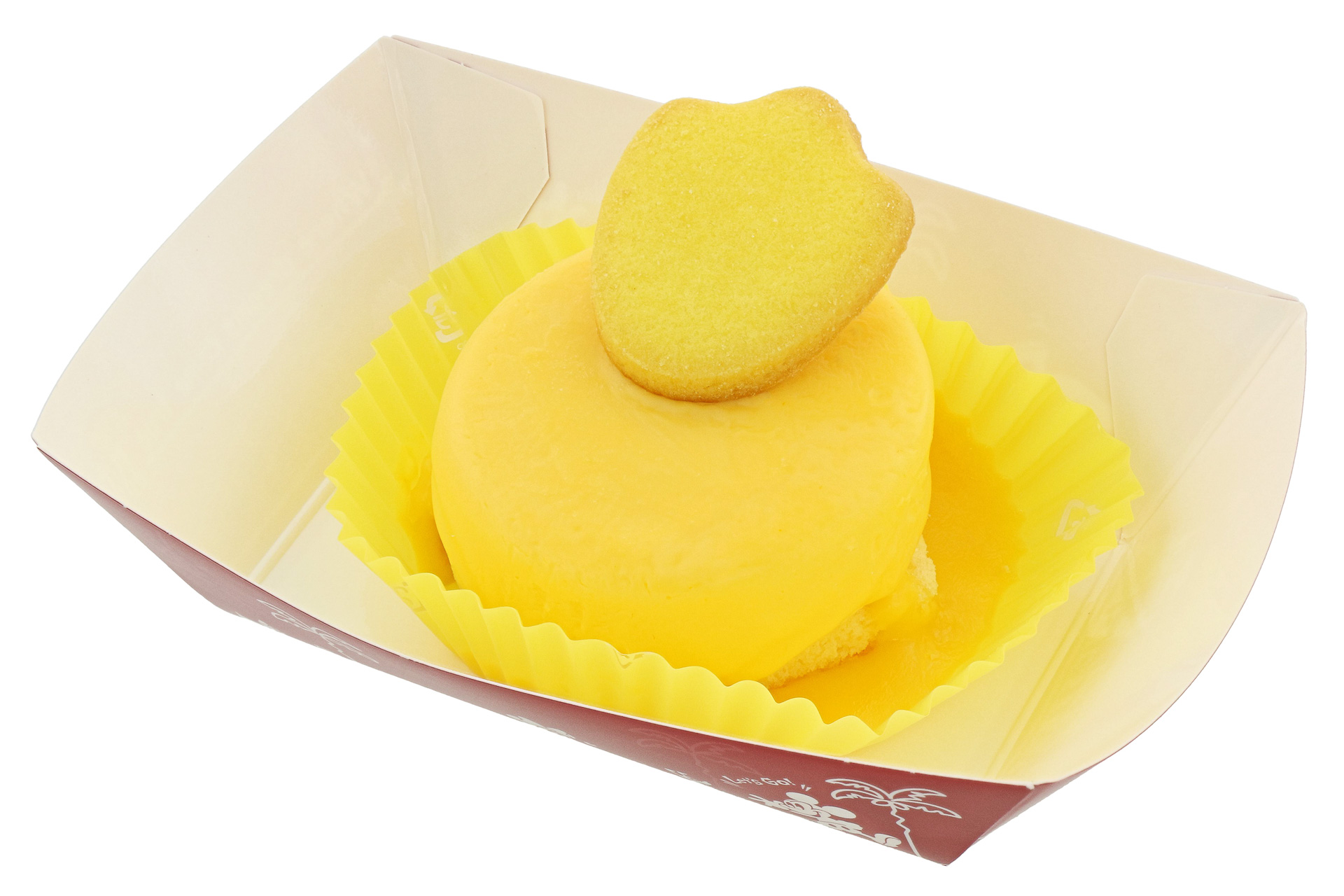 ちょこんと乗った足形がポイント
