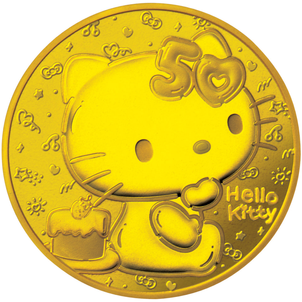 ハローキティ 銀貨 フランス 2024年 ハローキティ50周年公式記念コイン ＜F＞ハロー