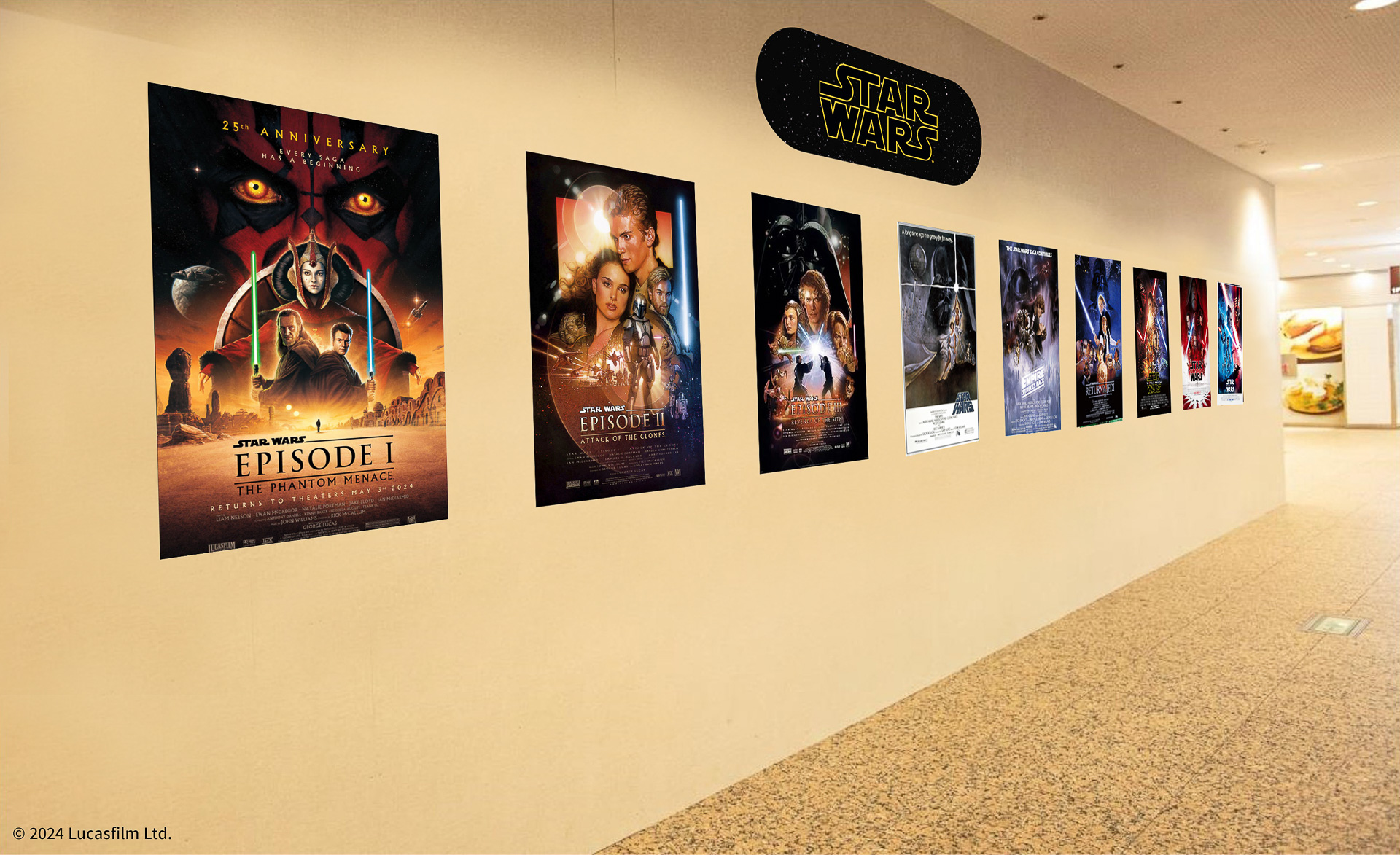 歴代の映画ポスターも眺められる