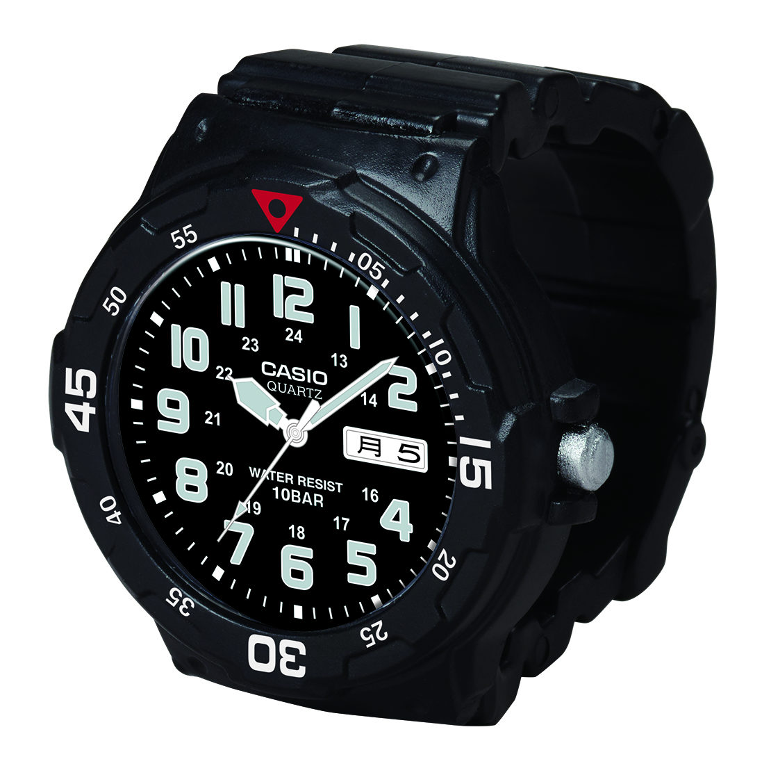 日付表示付きの三針時計「MRW-200HJ-1B」