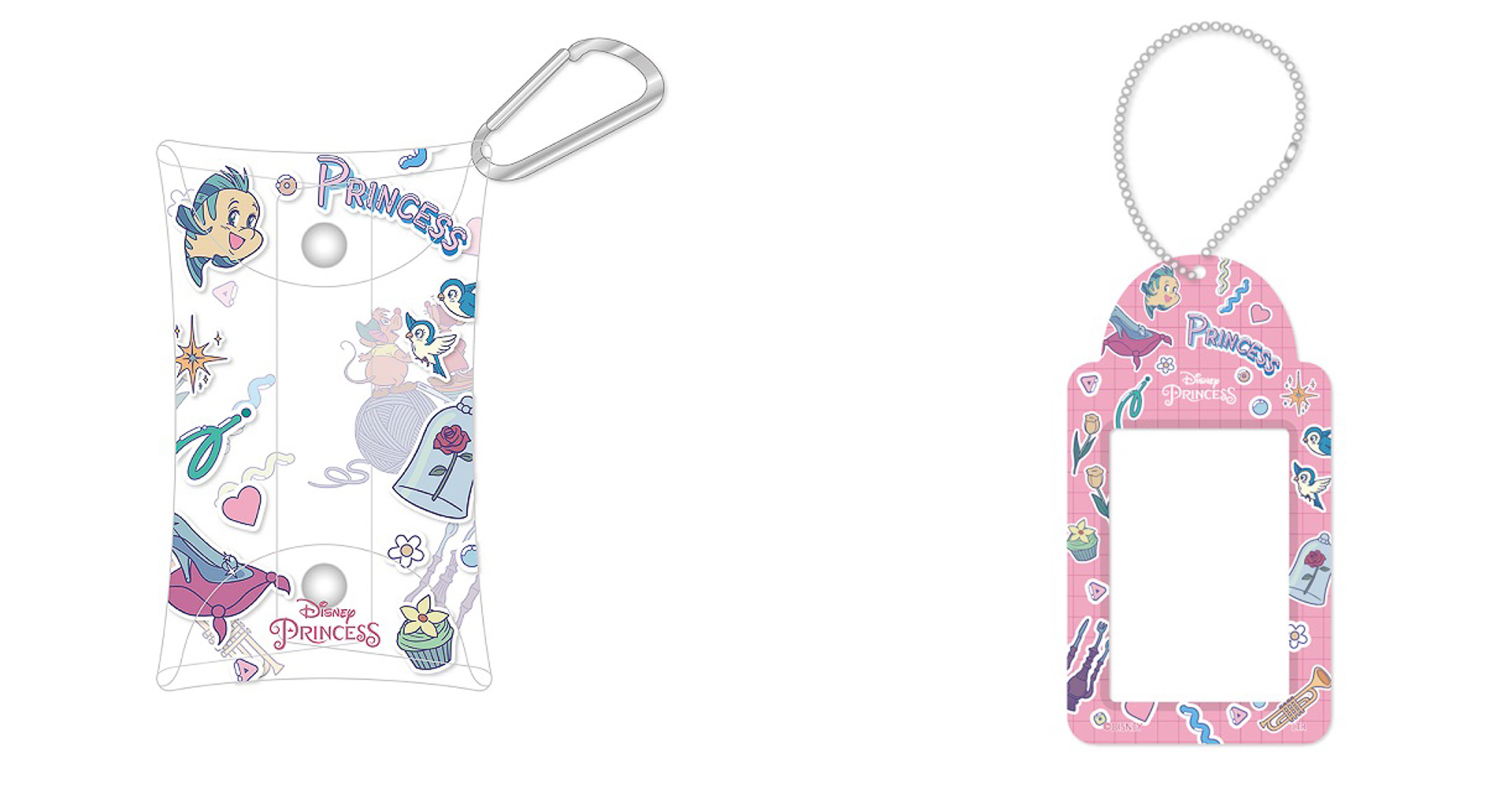 「カラビナポーチ」（1595円）、「カードケース」（1210円）