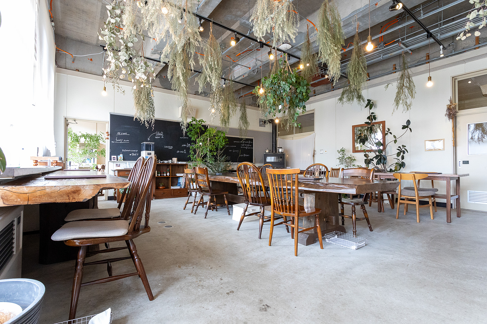 職員室と校長室を改装した「Cafe entotsunoki」店長はハーブの専門家とのことで、チコリというハーブを使うソフトクリームやチコリのコーヒーなどある