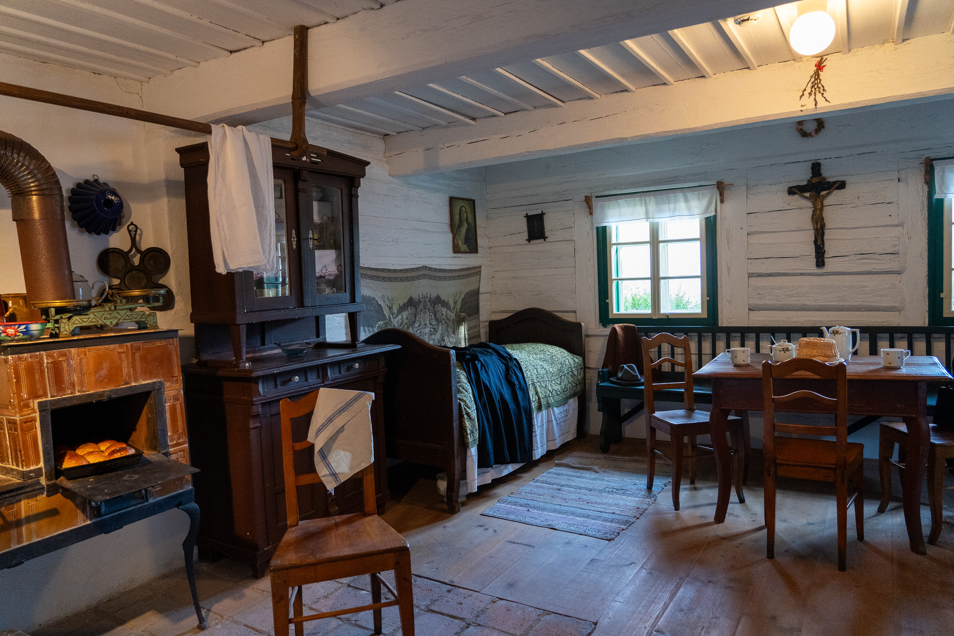 展示物のパンが美味しそうと思って見ていたら、なんと本物でした