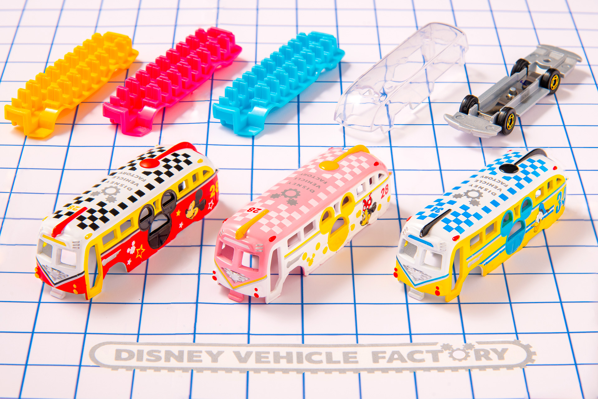 パーツはボディ3種、シート3カラー