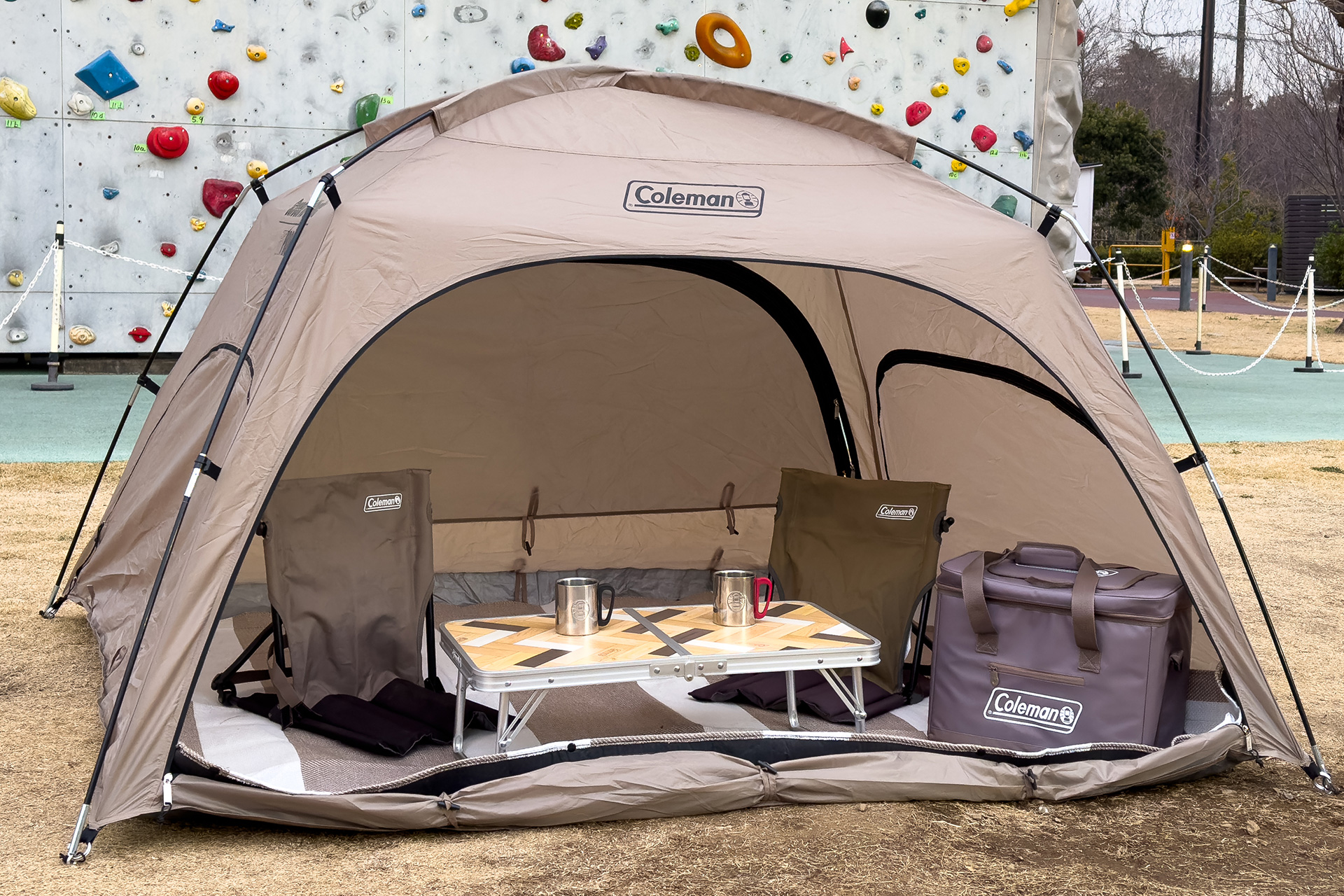 デイレジャーに適した2種のシェードに新色グレージュ登場。写真は各種グレージュアイテムとのコーディネイト例