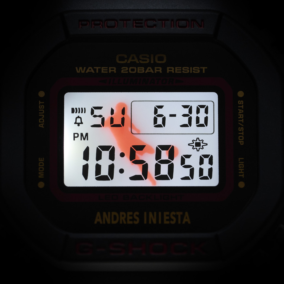 カシオ、イニエスタ選手のシグニチャーモデル「G-SHOCK DW-5600AI