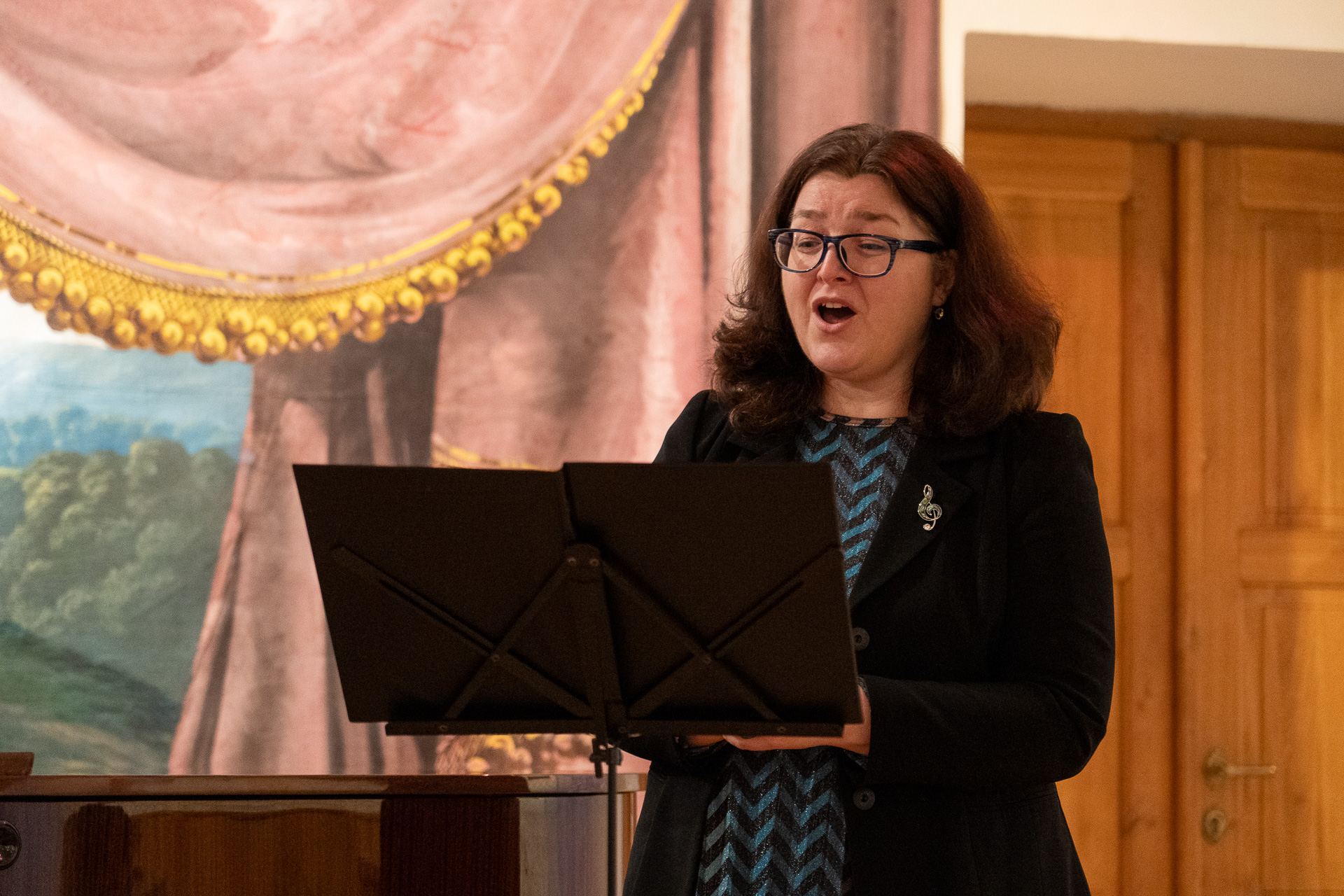 歌手とピアノ伴奏のお2人。素晴らしかったです