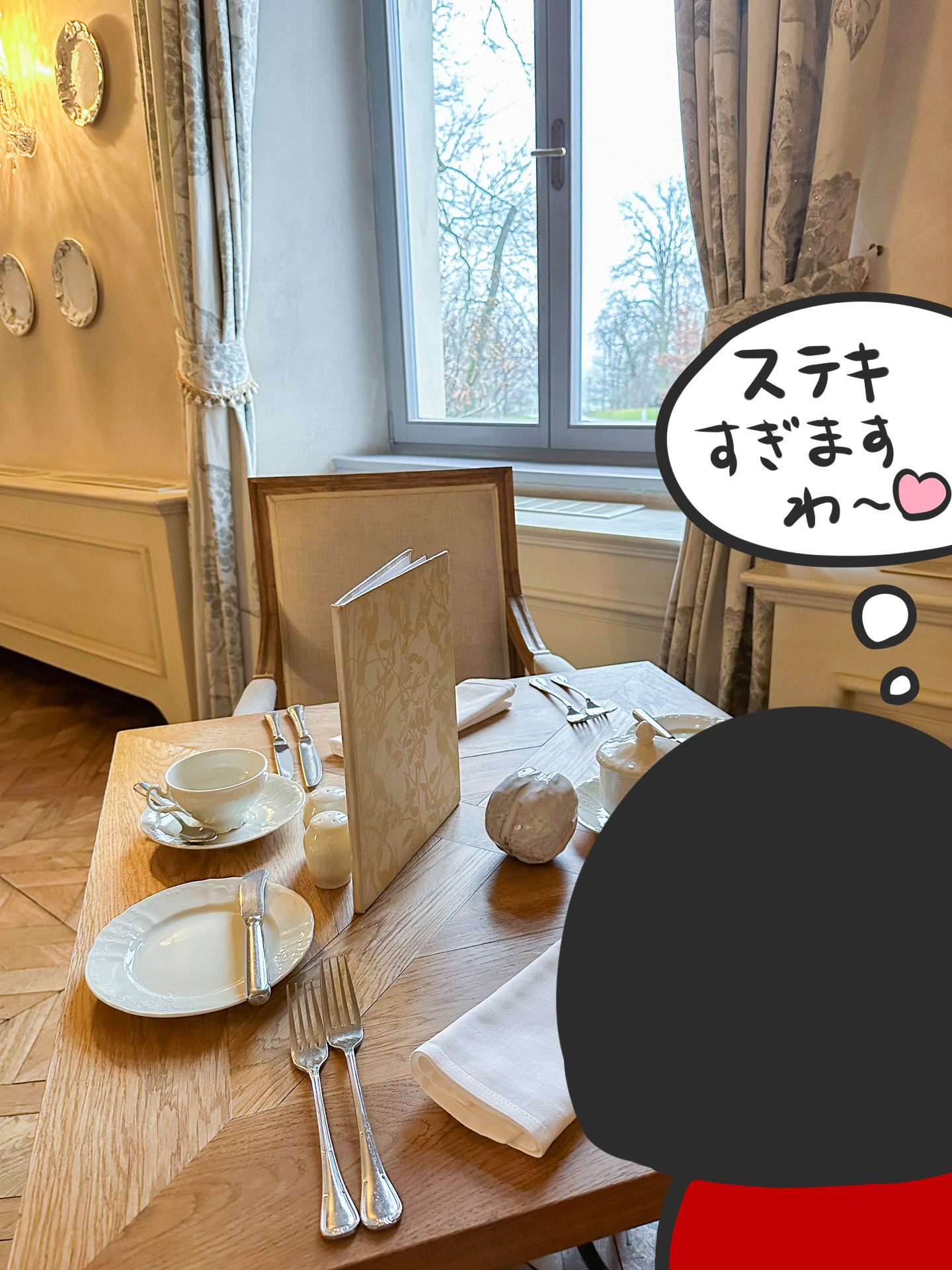 朝食タイムもお姫様になった気分でした