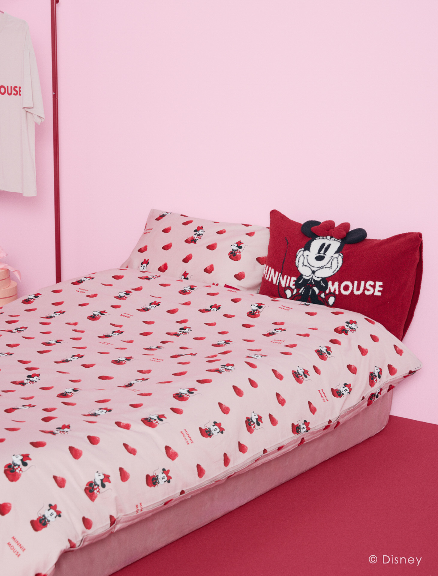 「Minnie/プリント3点セット（シングル）」（各1万5950円）