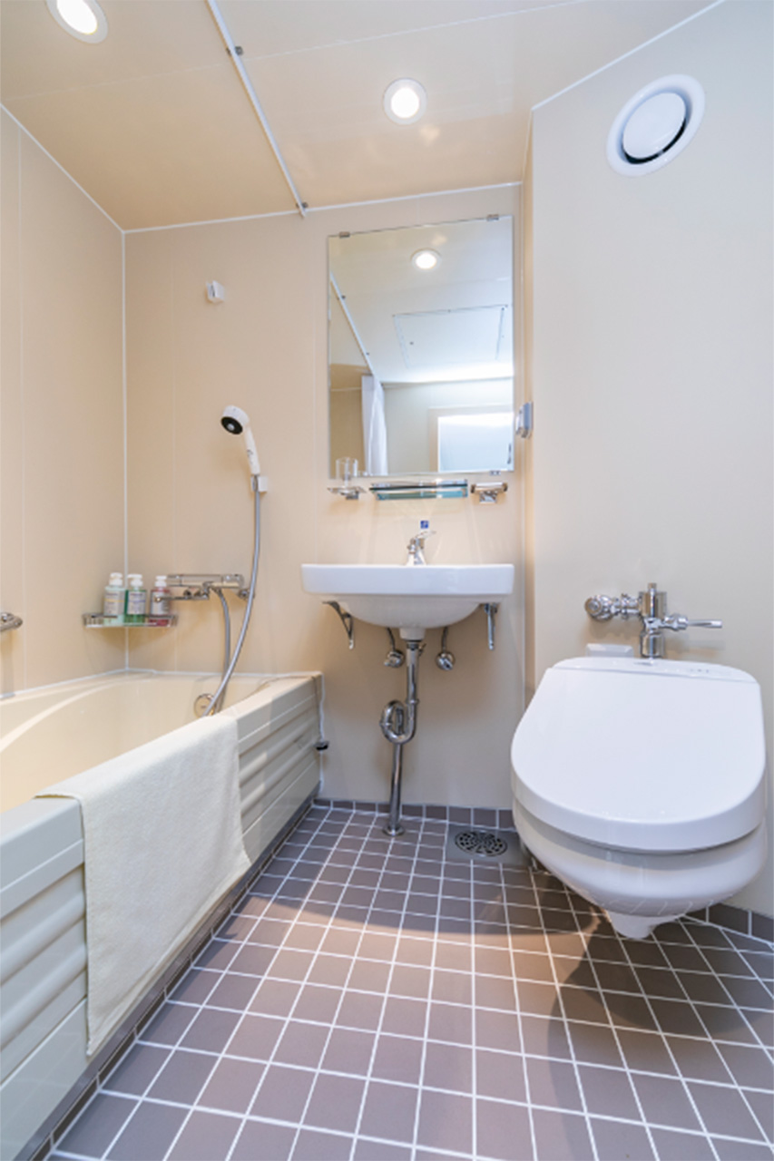 スイート個室のバストイレ