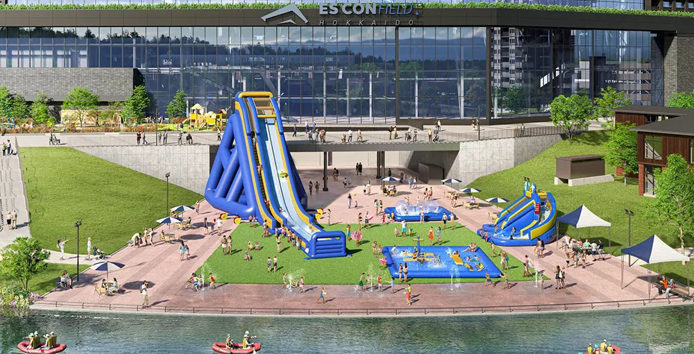 球場前にサマーアクティビティが登場