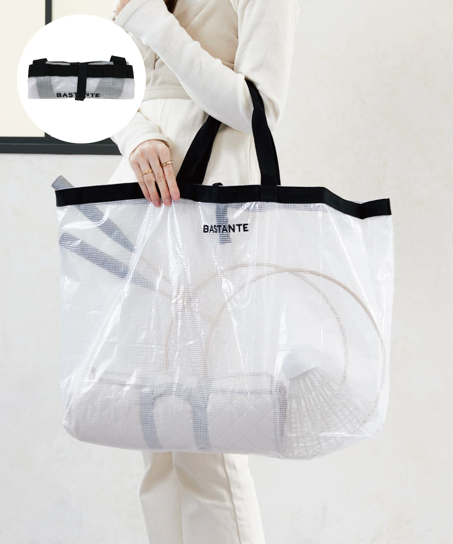 PVCラージエコバッグ（1色/550円）