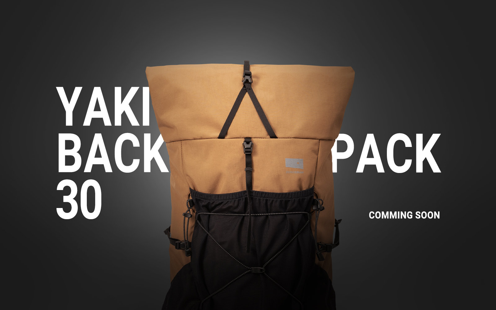 ZEROGRAMが5月末に発売するロールトップ型バックパック「YAKI Backpack30」