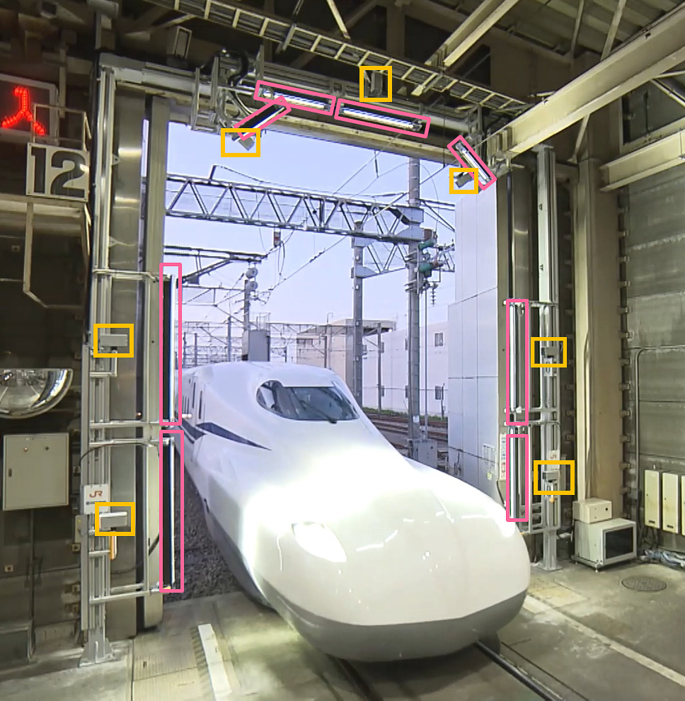 東海道新幹線が車両外観検査システム導入へ