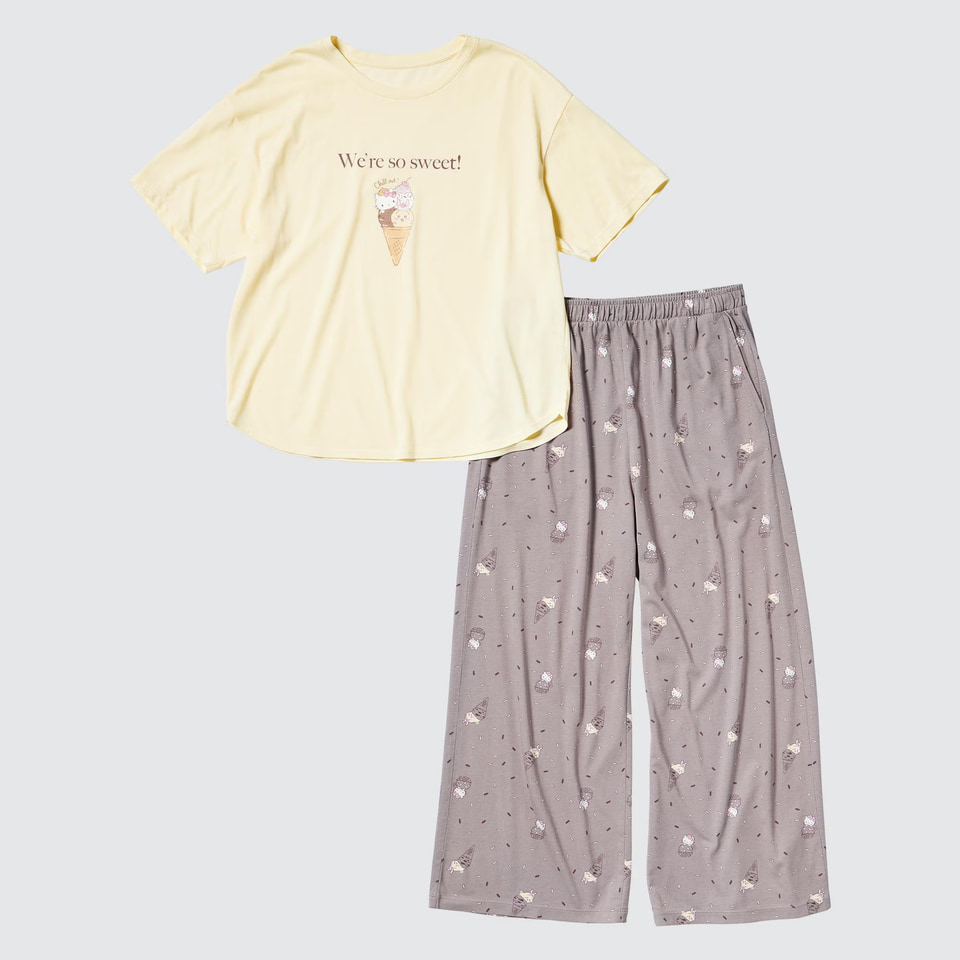 ユニクロ、甘いスイーツと「ちいかわ×サンリオ」が上下ラウンジセット