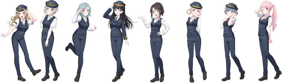 バンドリ ゆめみた 仲町あられ 箔入りA4アクリルボード JR東海推し旅