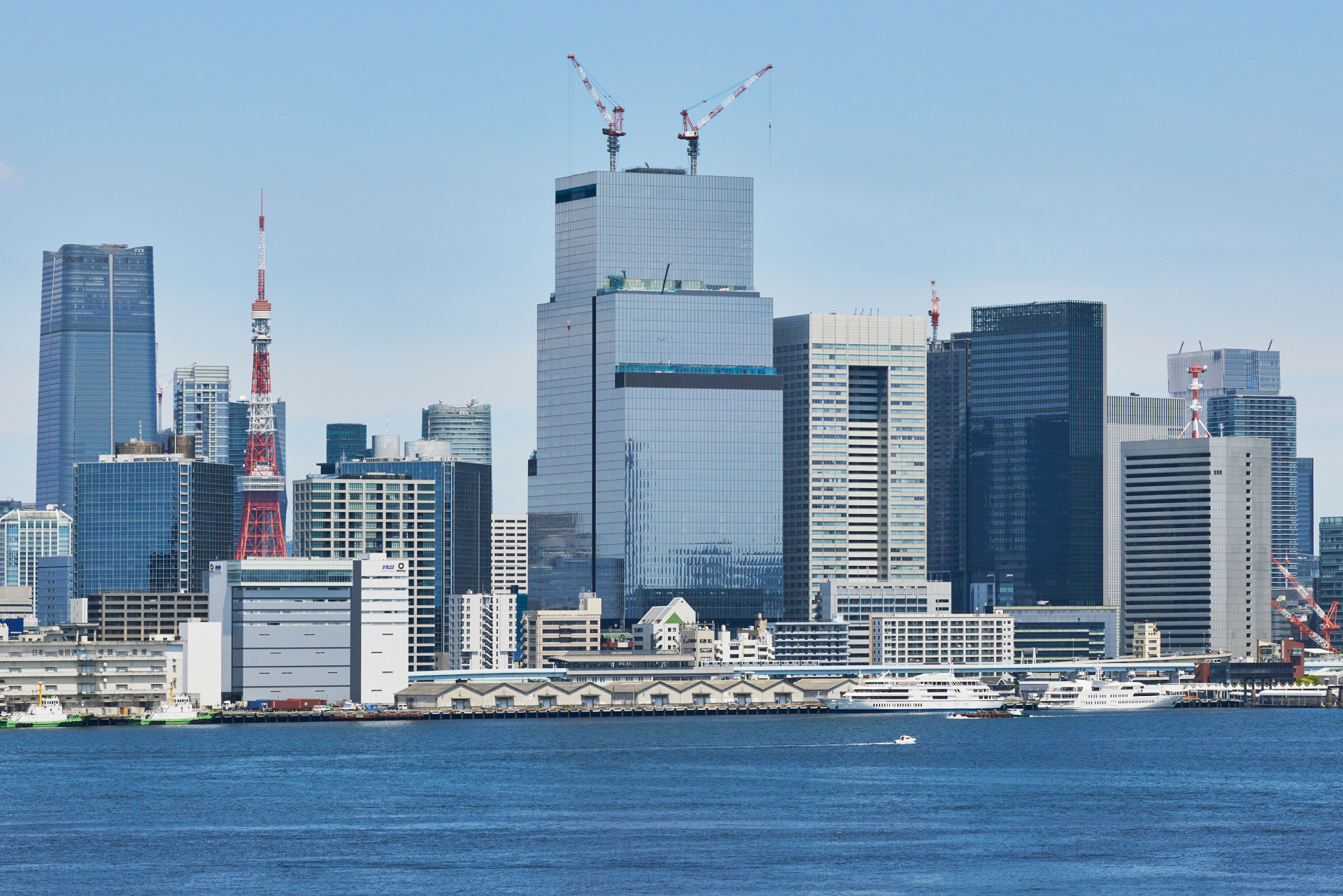 2024年5月時点のツインタワー1棟目（S棟）は2025年2月竣工予定