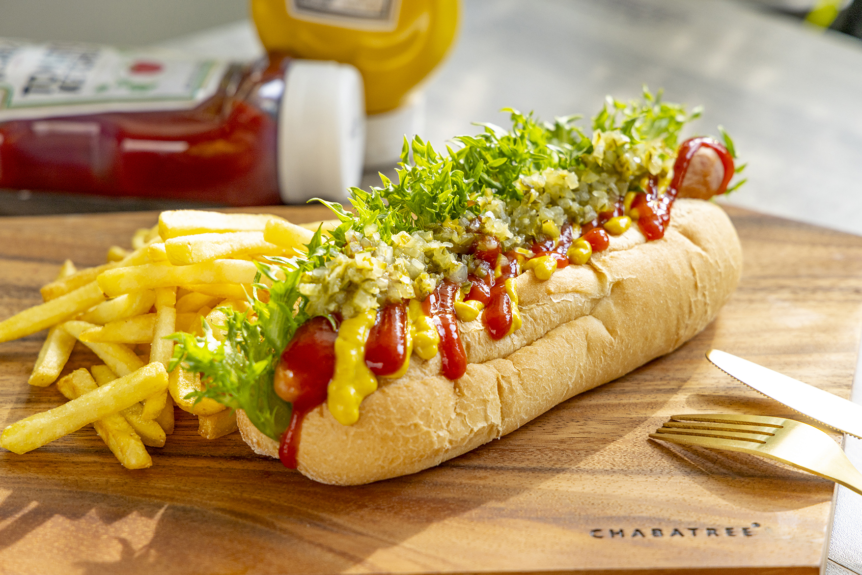 ホットドッグ プレーン（フライドポテト添え）