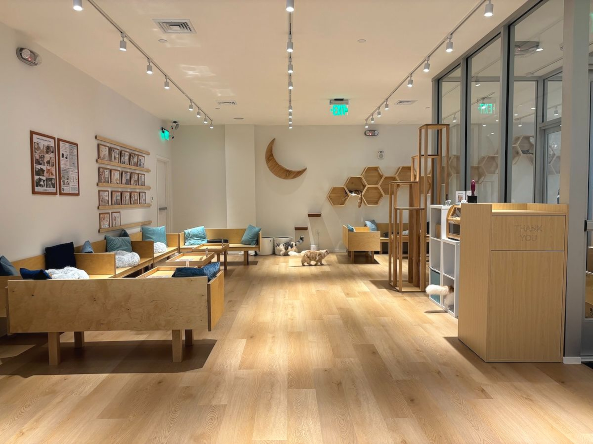 アラモアナセンターのダイヤモンドヘッドウィング、海側1階に店があり、プロの飼育員が在籍