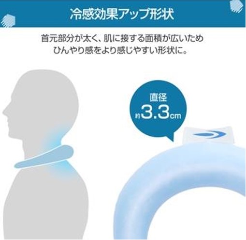 直径を大きくして幅広く冷やす