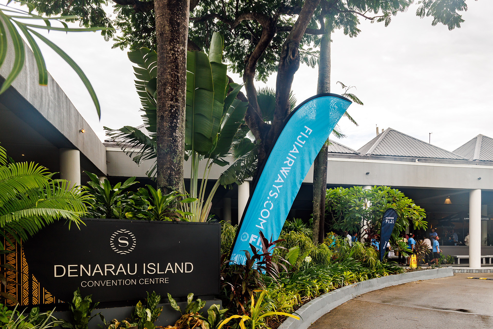 フィジー ツーリズム エクスチェンジが開催されたシェラトンフィジー ゴルフ＆ビーチリゾート。コンベンションセンターの機能も備えている
