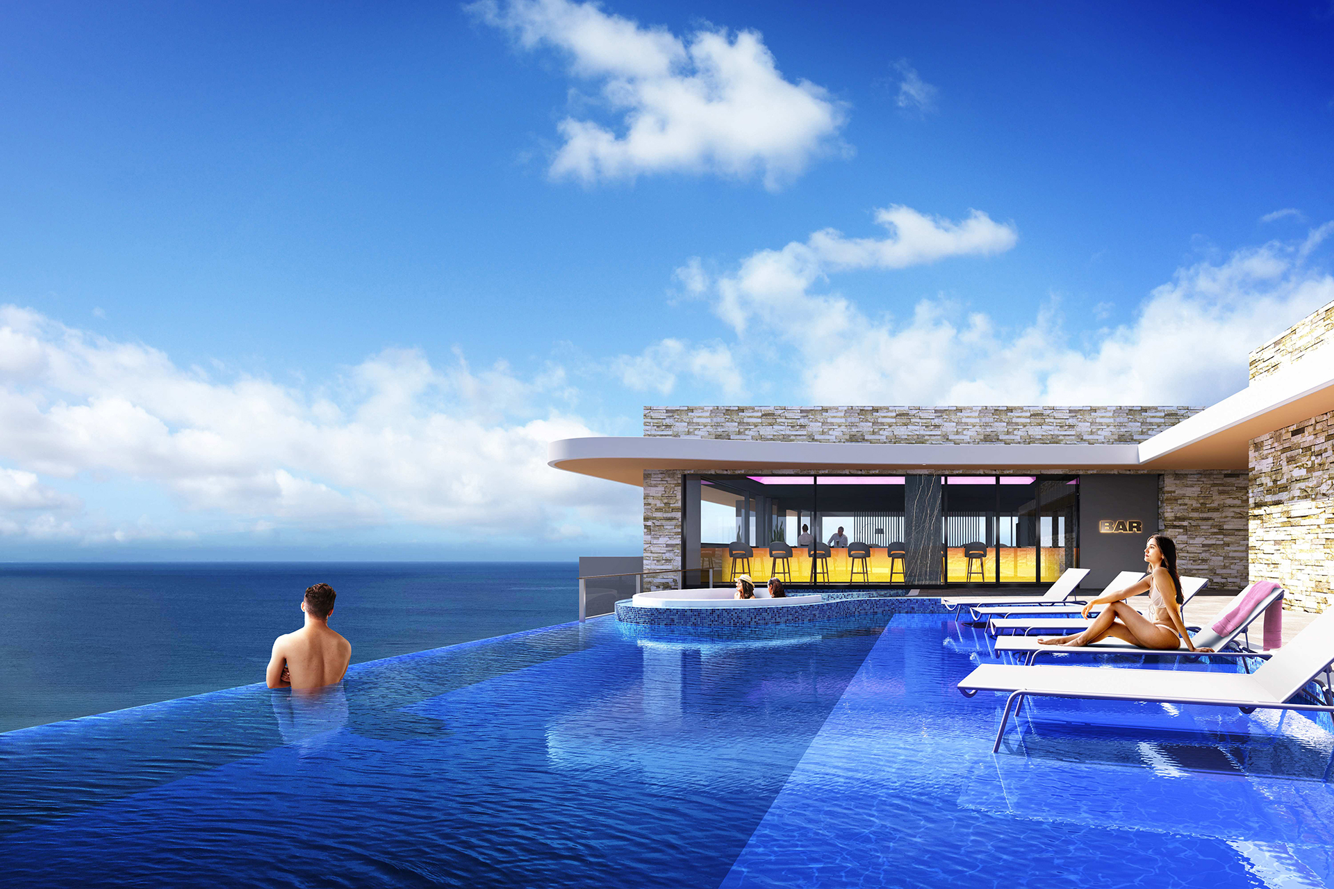 インフィニティプールなどを備えた「リーガロイヤルリゾート沖縄 北谷」2026年春開業予定