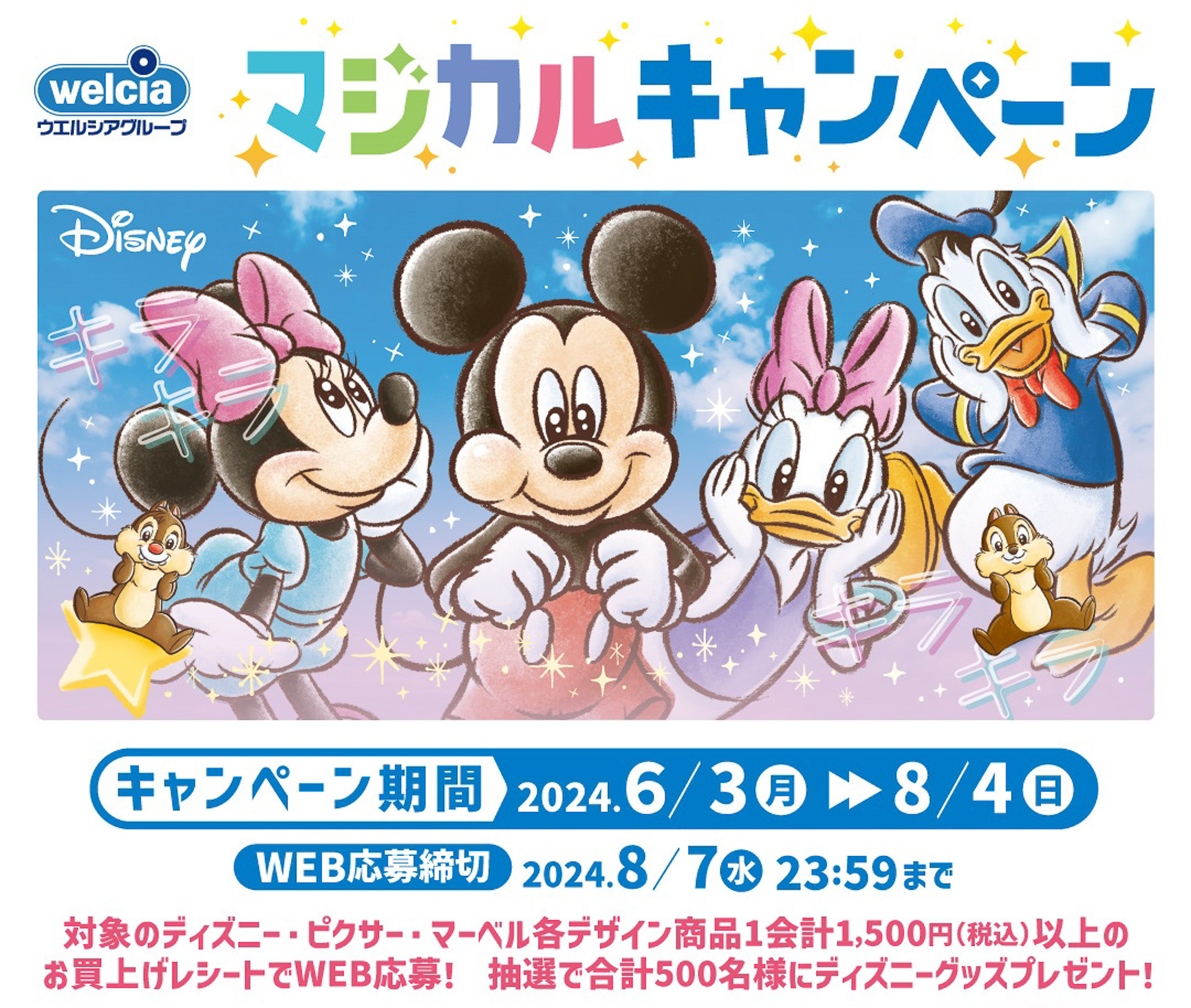 ウエルシアでディズニーグッズが抽選で当たる「マジカルキャンペーン」が始まった