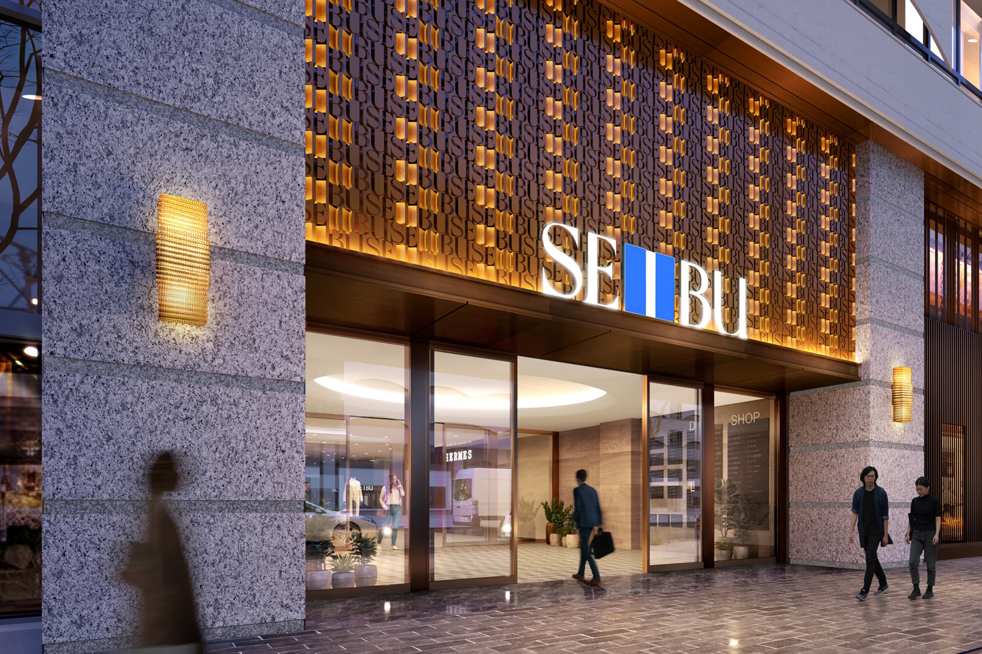 西武池袋本店、2025年夏にリニューアルオープン。写真は正面玄関のイメージ