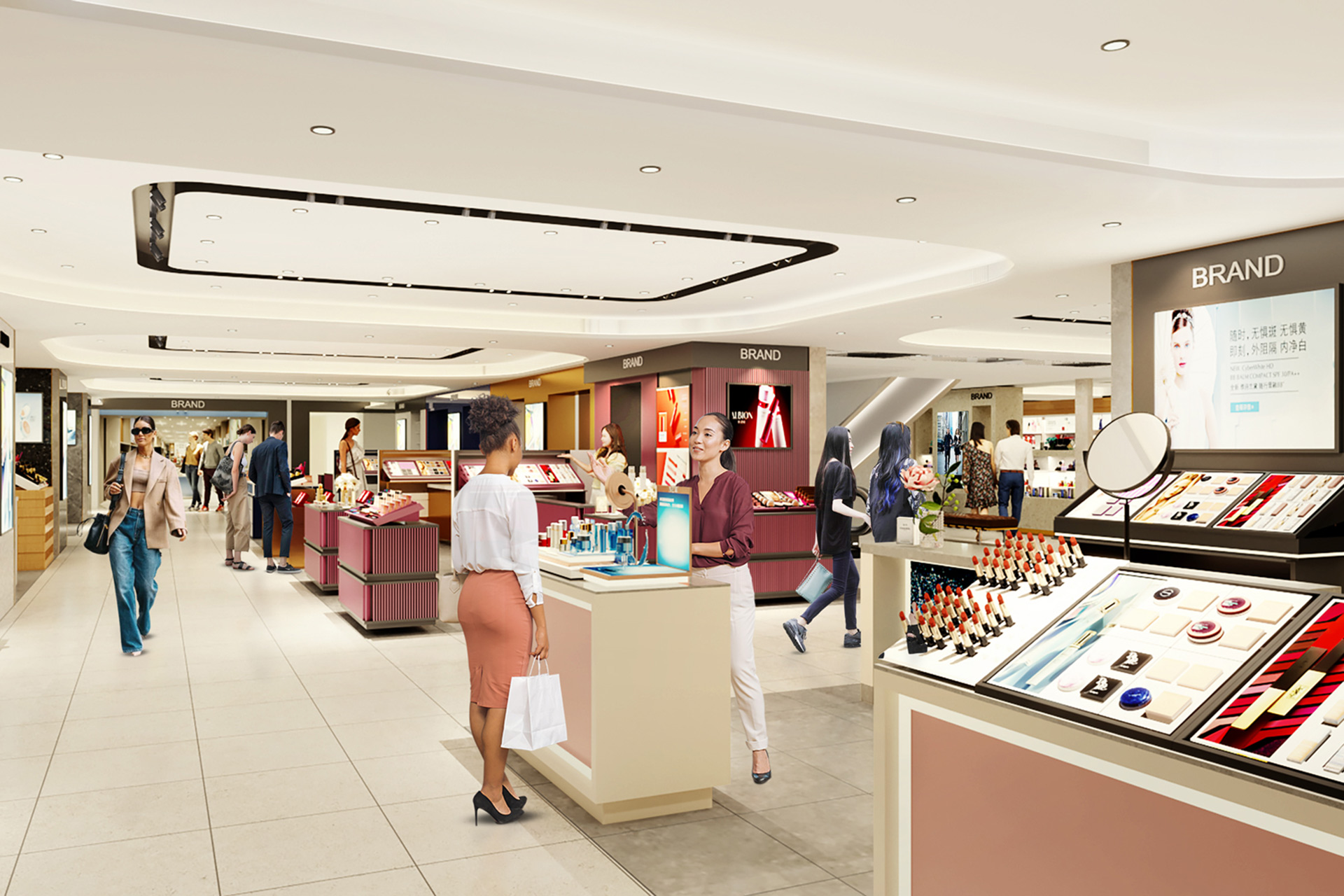 コスメ売り場のイメージ