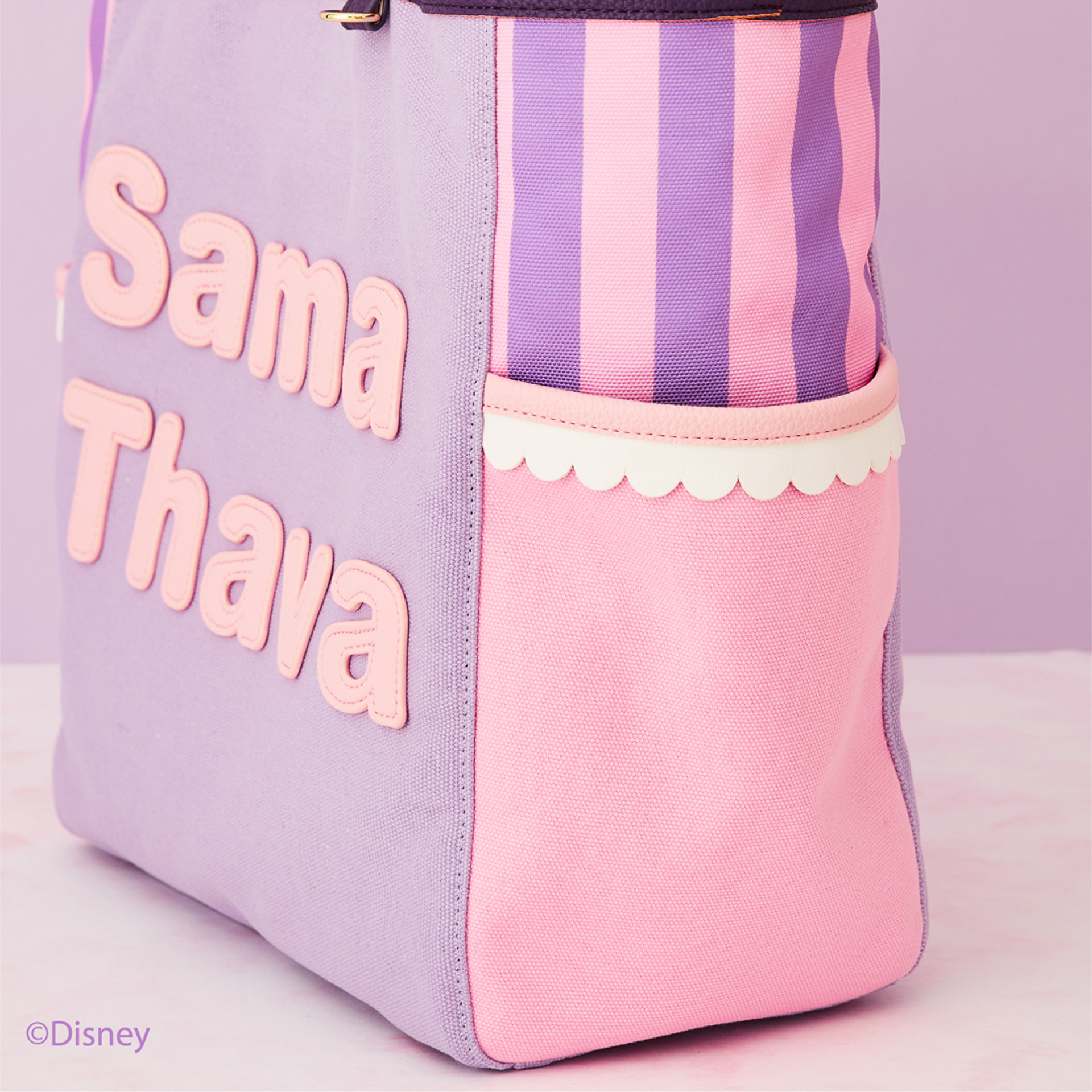 ラプンツェルのドレスのポイントをトートに落とし込んでいる