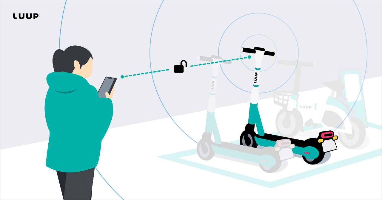LUUPがBluetoothによる車両検出を開始
