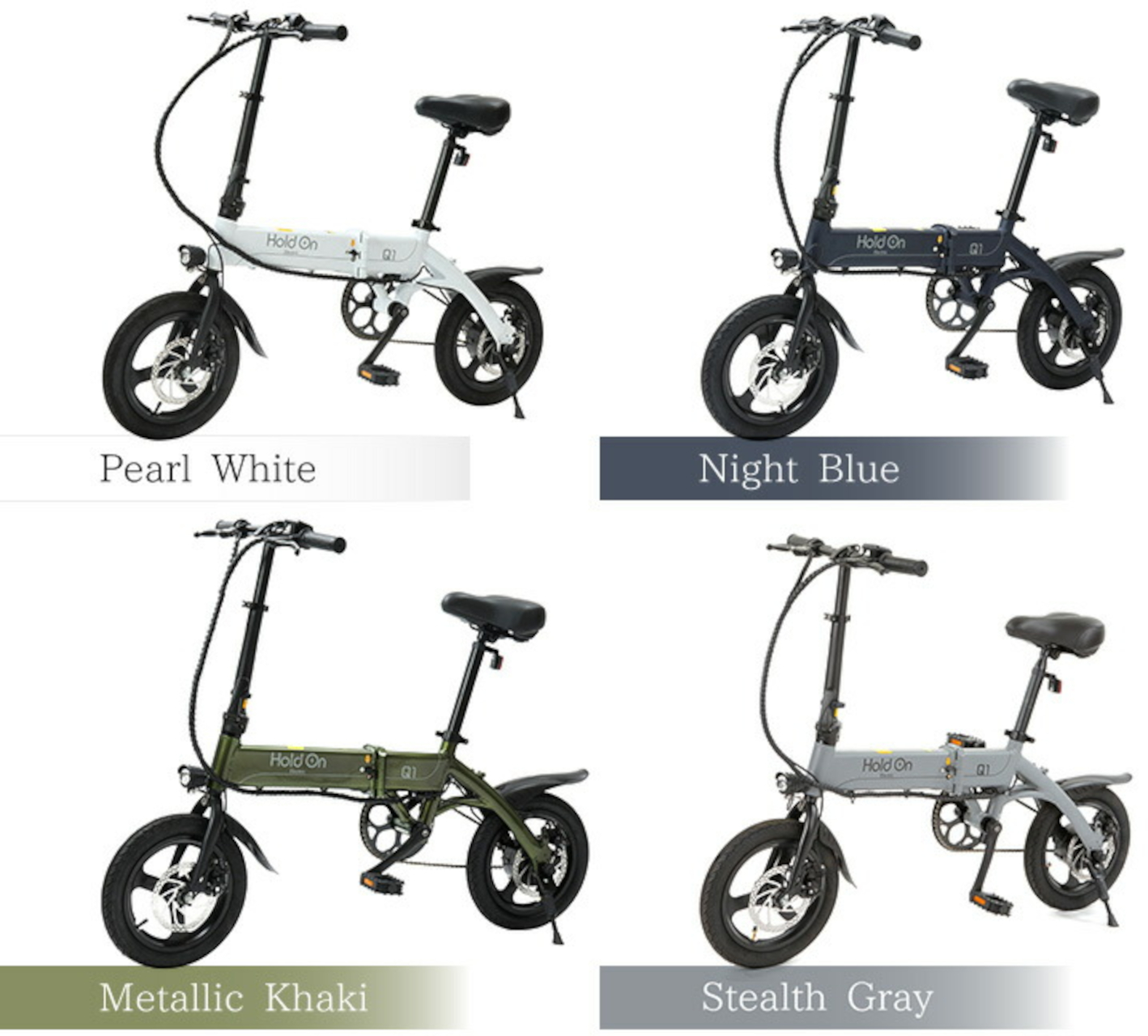 HoldOn Q1J 電動アシスト自転車 ステルスグレー