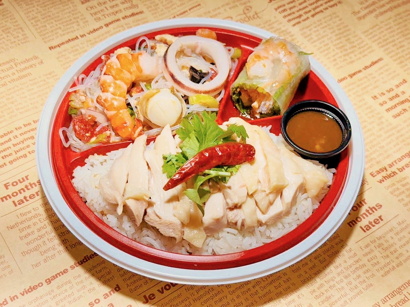 ヘルシータイコンボ弁当（Mr.Chicken鶏飯店）