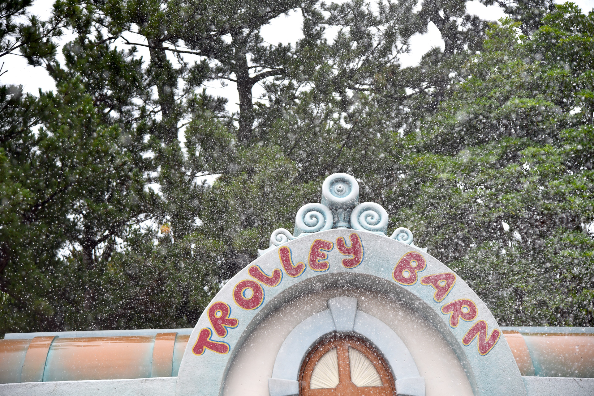雨のごとく水が空から注ぐ